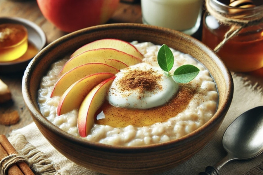 Apfel Porridge