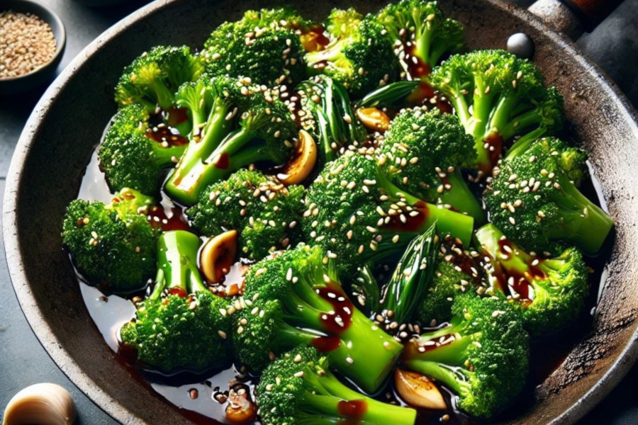 Chinesisches Knoblauch Brokkoli