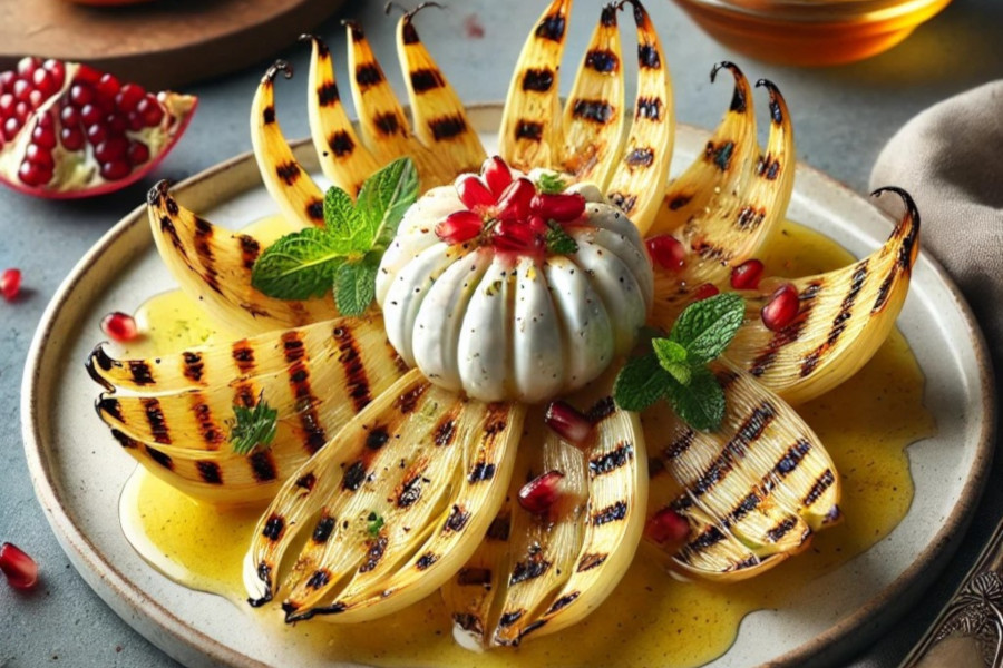 Gegrillter Fenchel mit Burrata