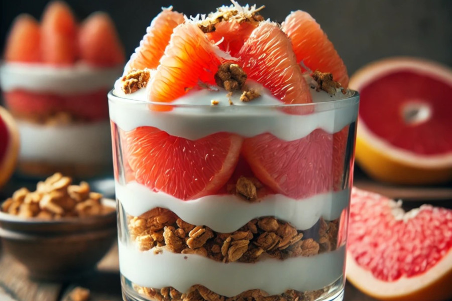 Grapefruit Joghurt Parfait