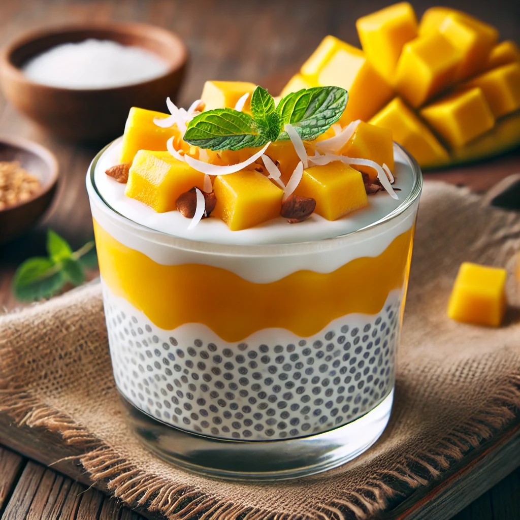 Mango Kokos Chia Pudding