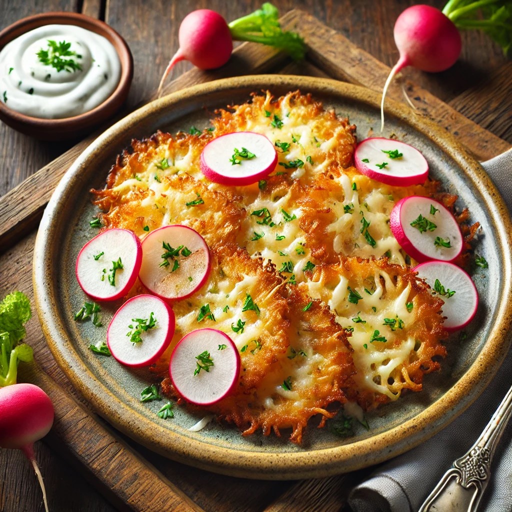 Rettich Rösti mit Käse